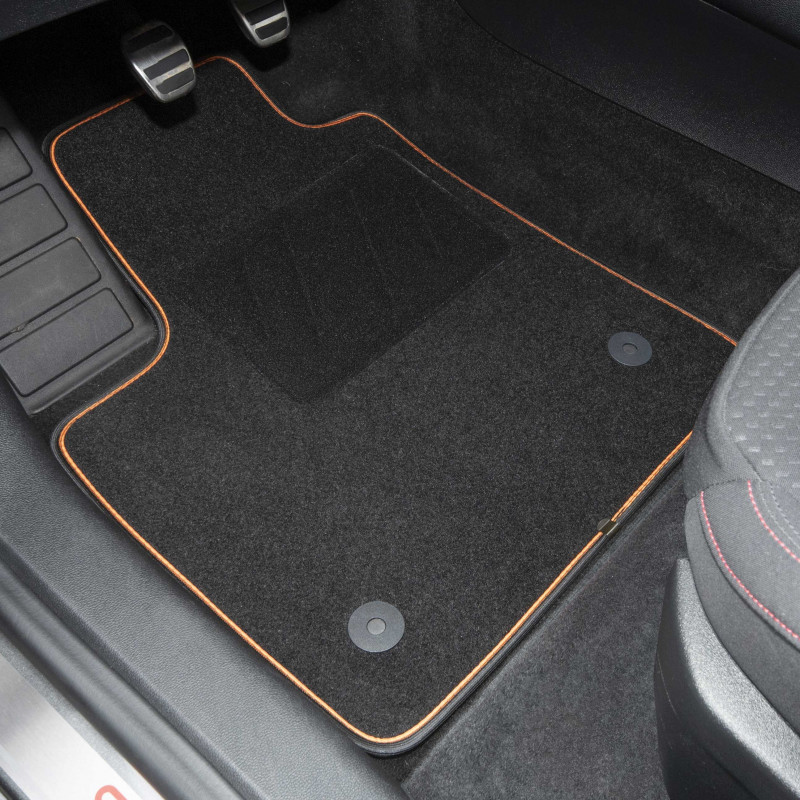 Tapis Côté Conducteur Sur Mesure Pour Renault Twingo 3 (2014-2025) - Fabriqué En Italie, Antidérapant, Avec Clips