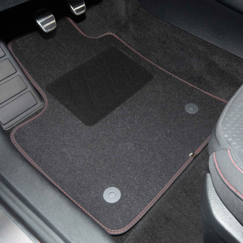 ELMASLINE Tapis En Caoutchouc 3D + Bac De Coffre Pour Renault Kangoo 2010-2021 Break - Protection Complète