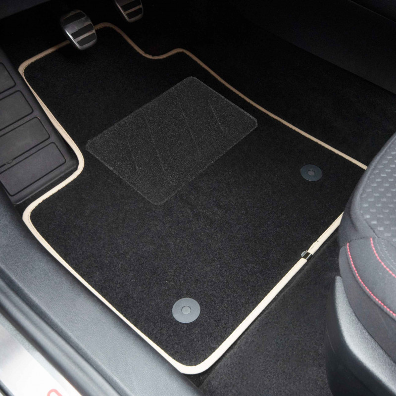Tapis De Sol Caoutchouc Pour Opel Combo-e Cargo Depuis 2020 – Lot De 2 – Noir – Neuf – Imperméable