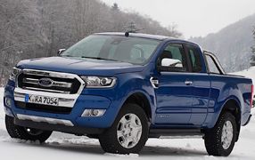 2 Protèges-dossiers Pour Ford Ranger (2018-2024) - En Simili Cuir Noir, Imperméable, Avec Poche