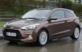 Housses de siège deux-colorés pour Hyundai i20 - noir gris foncè