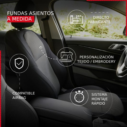 Todo lo que hay que saber sobre nuestras fundas de asiento personalizables