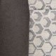 Suédine gris / Jacquard gris et beige