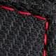 Noir surpiqures rouges