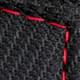 Noir surpiqures rouges