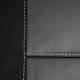 Simili noir surpiqures blanches