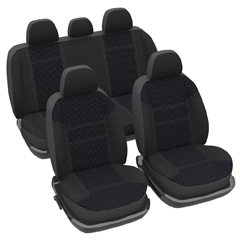 Housses De Siège Auto Avant Pour Toyota Hilux/Land Cruiser 70 - Respirantes, Imperméables, Noires
